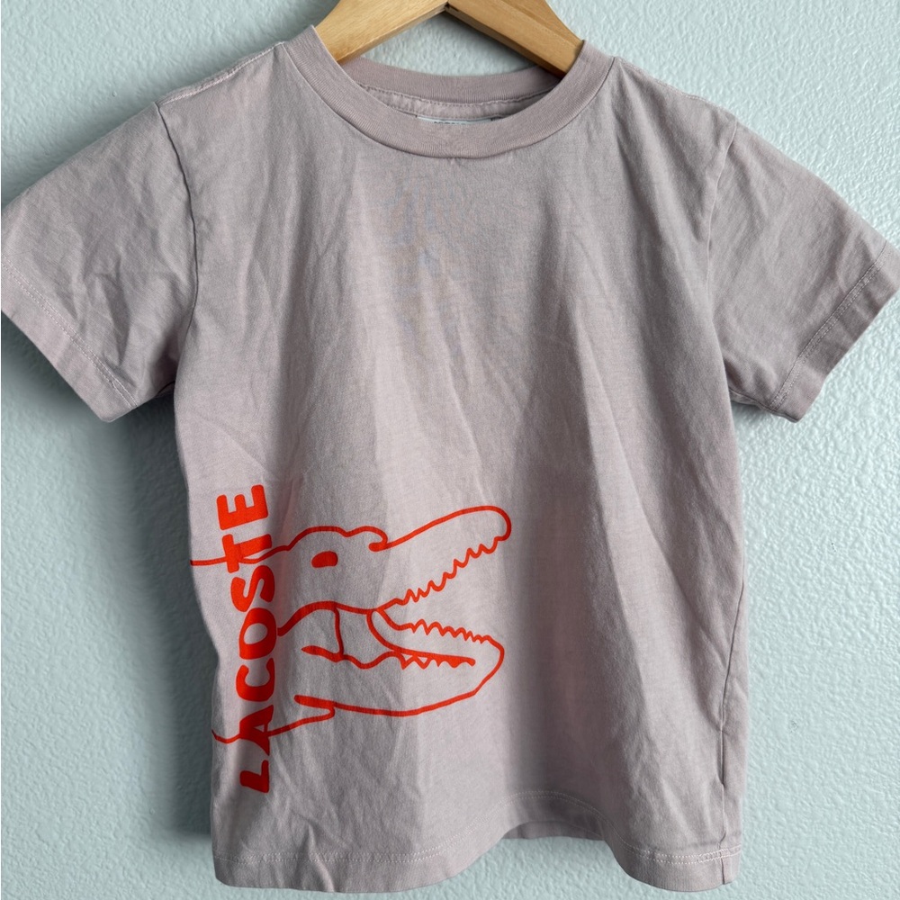Lacoste Kids Tee - Light Pink with Graphic